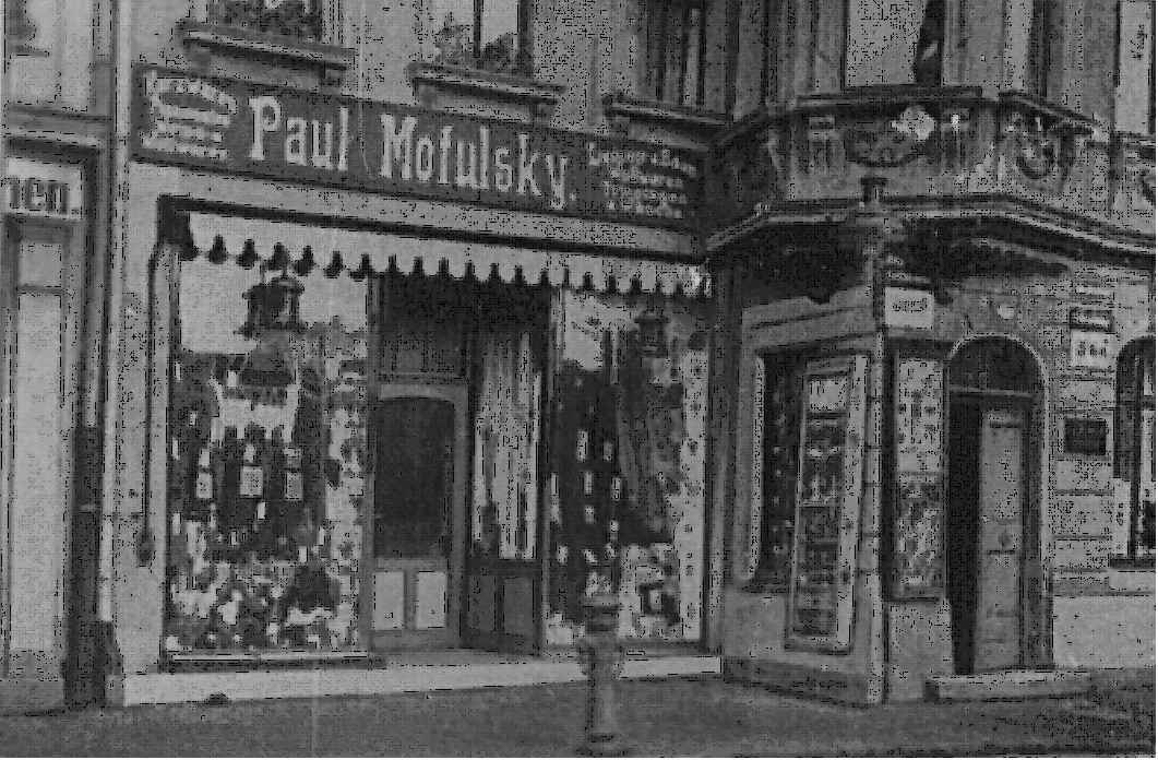 Kaufhaus Paul Motulsky in der Kirchstraße 2