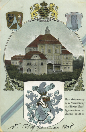 Einweihungskarte, 1908