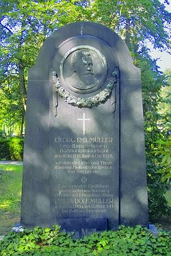 Grabstätte von Emil Müller auf dem Waldfriedhof Werdau