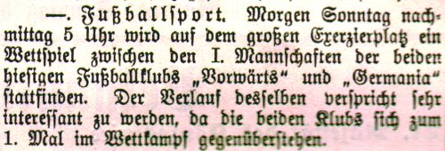 Anzeige aus dem Bornaer Tageblatt vom Juli 1905