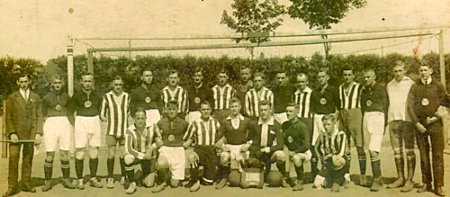 Mannschaften vom FV 1912 Borna und Eintracht Altenburg, 1922