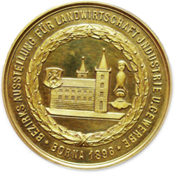 Goldmedaille der Bezirksausstellung, 1896