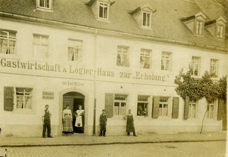 Schlosserei Bruno Schröter in der Pegauer Straße, heute Wilhelm-Külz-Straße